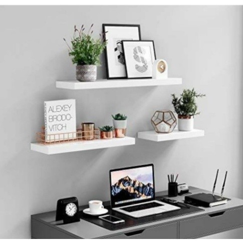 2 Prateleiras Reta 30cm: Decoração Prática e Elegante