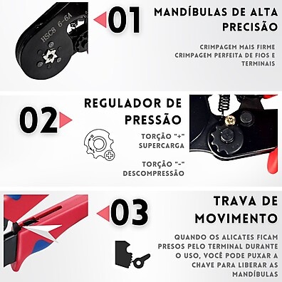 Alicate Crimpador HCS8: Eficiência e Qualidade em Cada Conexão Elétrica