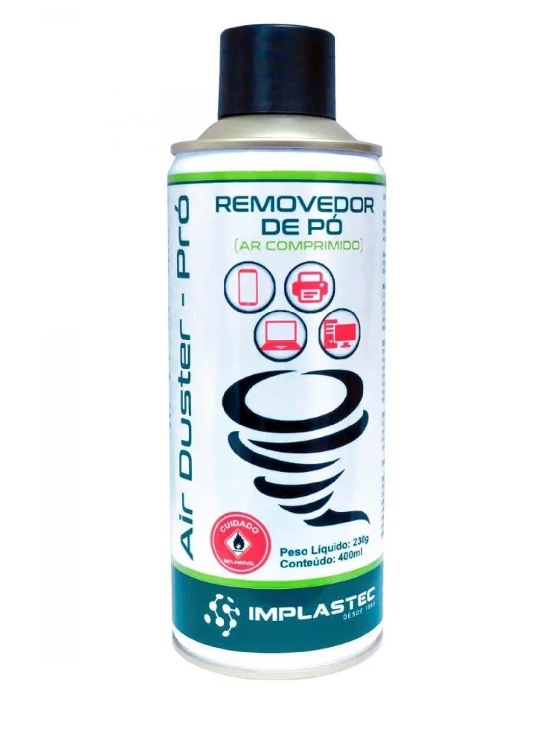 Ar Comprimido Aerossol Air Duster Pro 400ml - Limpeza Profissional para Eletrônicos