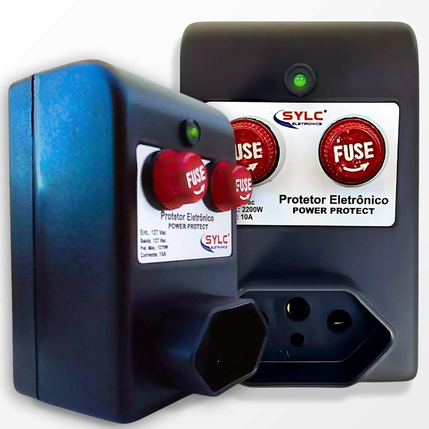 Kit 2 Protetores de Rede Elétrica Sylc 220V: Segurança Total para Seus Eletrônicos