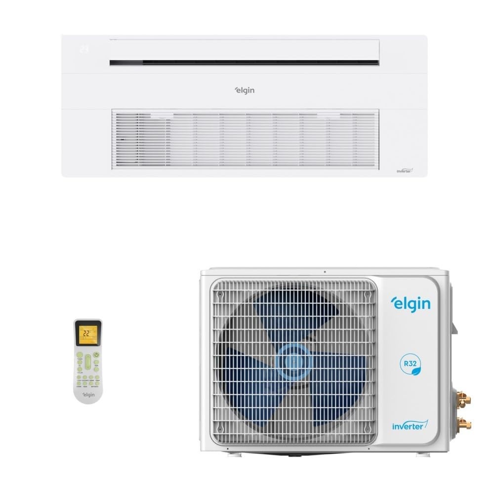 Ar Condicionado Split Cassete Elgin One Air 12000 BTU/h Inverter Wi-Fi - Design Slim e Silencioso
