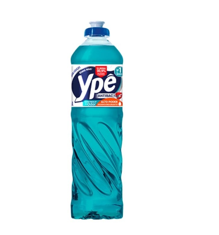 Ypê Detergente Antibacteriano 500ml - Elimina 99,9% das Bactérias