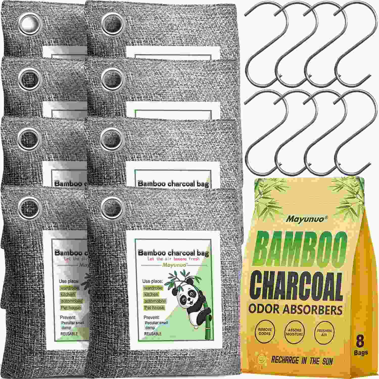 Elimine Odores com Absorvedor de Carvão Ativado Nature Fresh - Kit 8 Unidades