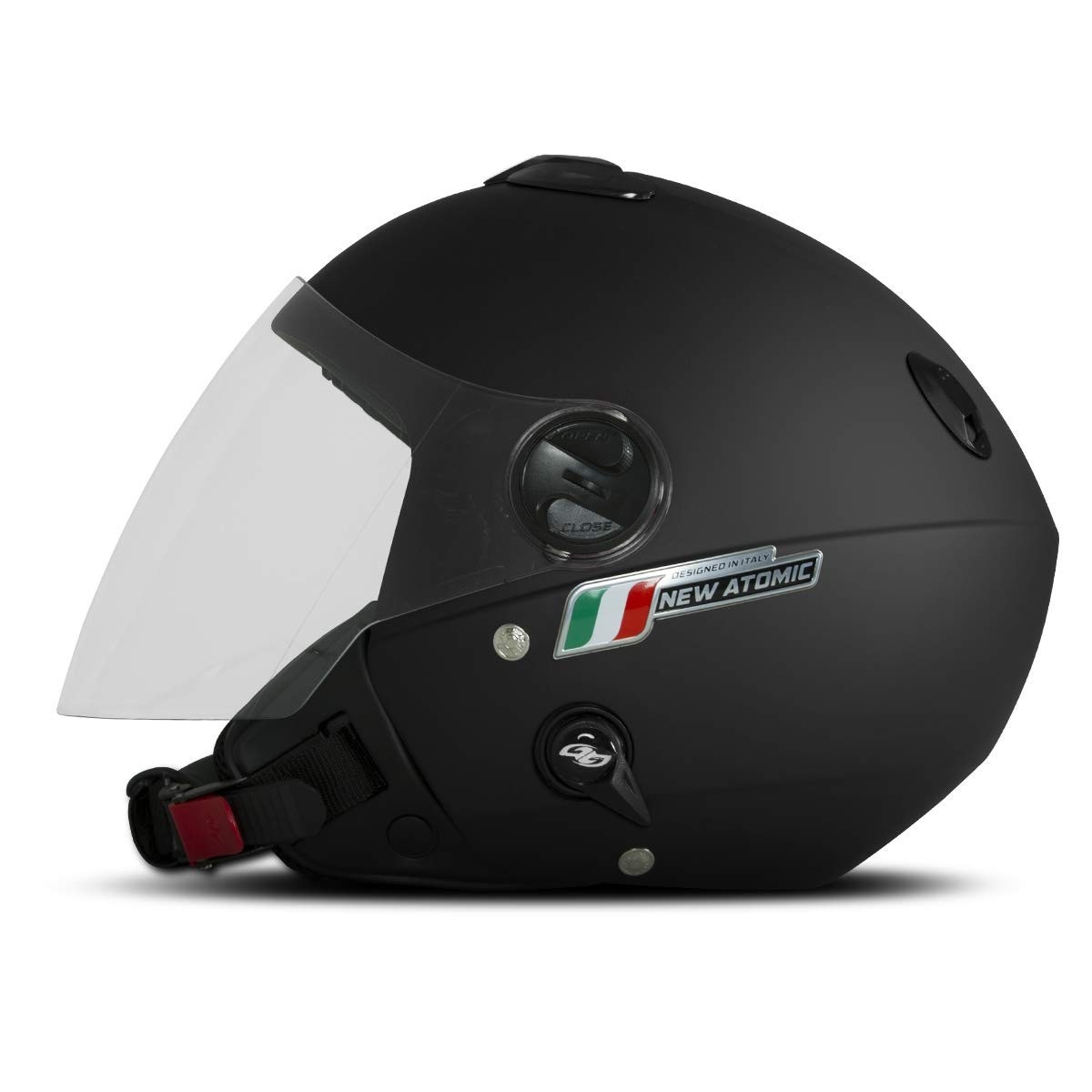 Capacete Aberto Pro Tork New Atomic Elite Fosco Preto - Segurança e Estilo para Você