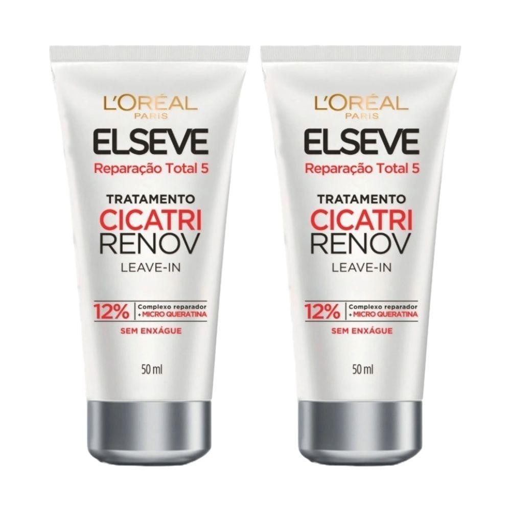 Elseve Cicatri Renovação: Kit Leave-in 2x Mais Cabelo Novo