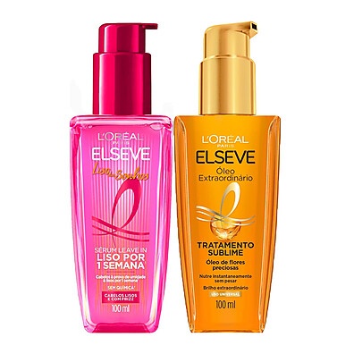 Elseve Kit Liso dos Sonhos + Óleo Extraordinário – 2 Itens