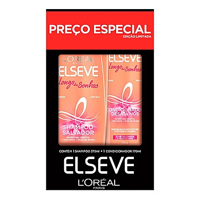 Elseve Longo dos Sonhos: Shampoo + Condicionador