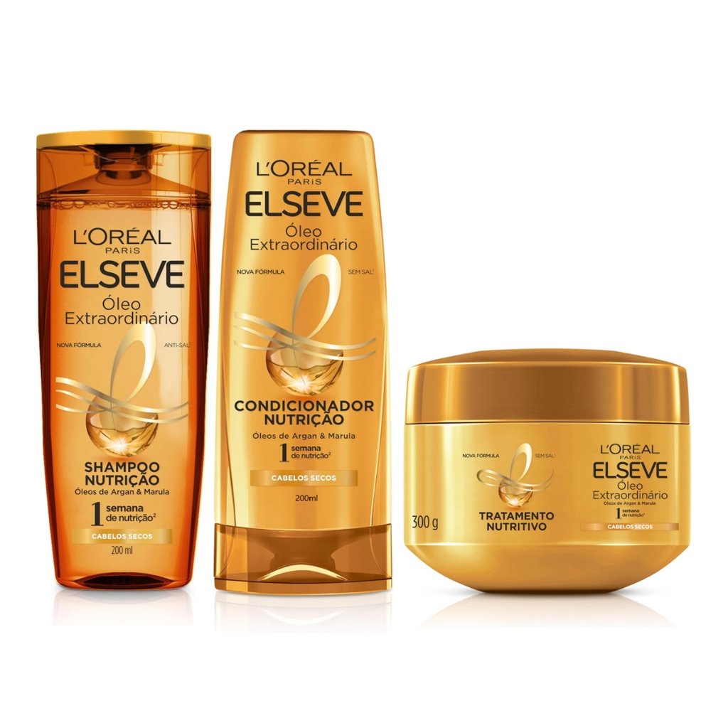 Elseve Óleo Extraordinário: Kit Cabelos Nutridos