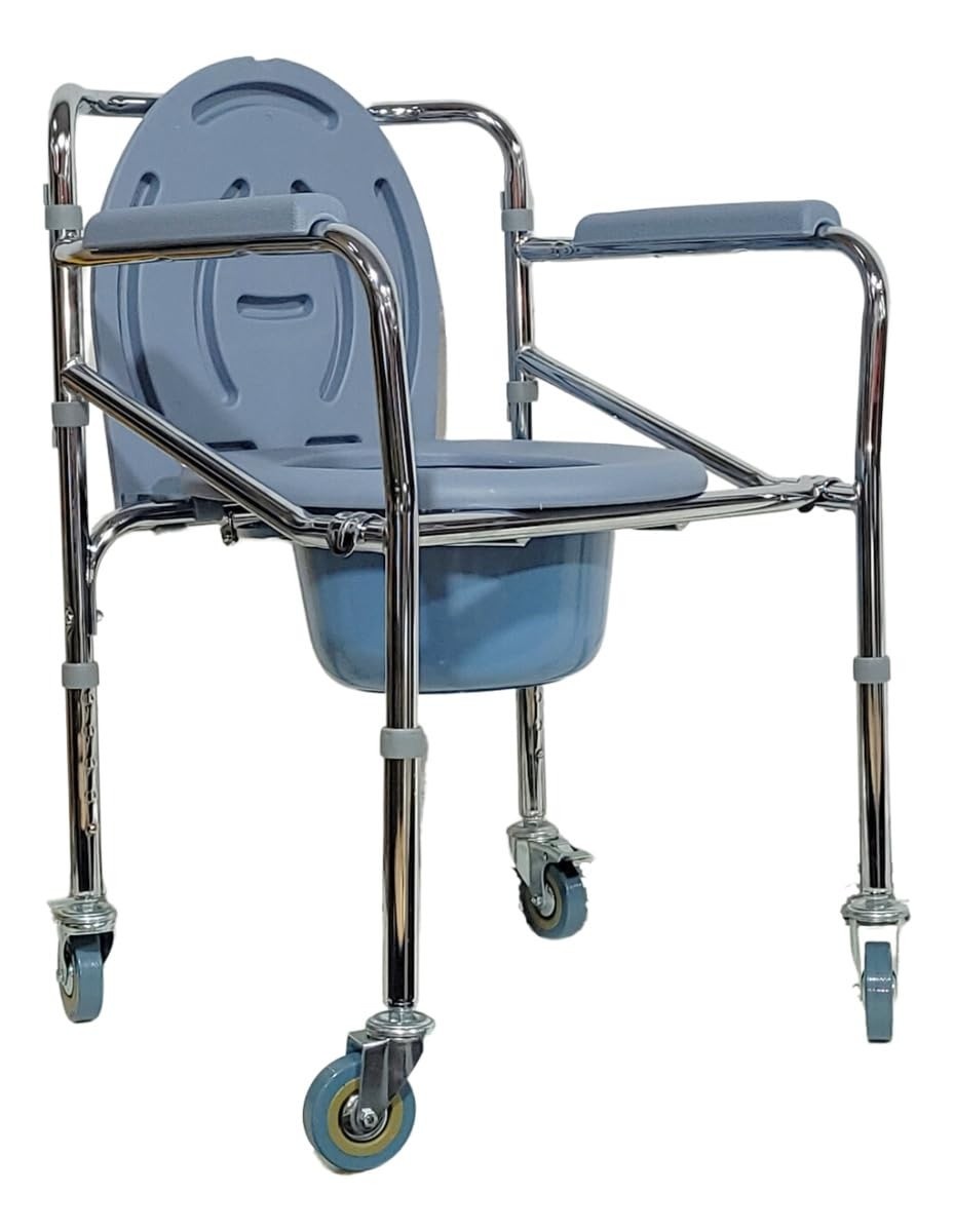 Cadeira de Banho Dobrável Supermedy - Alumínio Resistente, Até 120kg | Segurança e Conforto em Casa