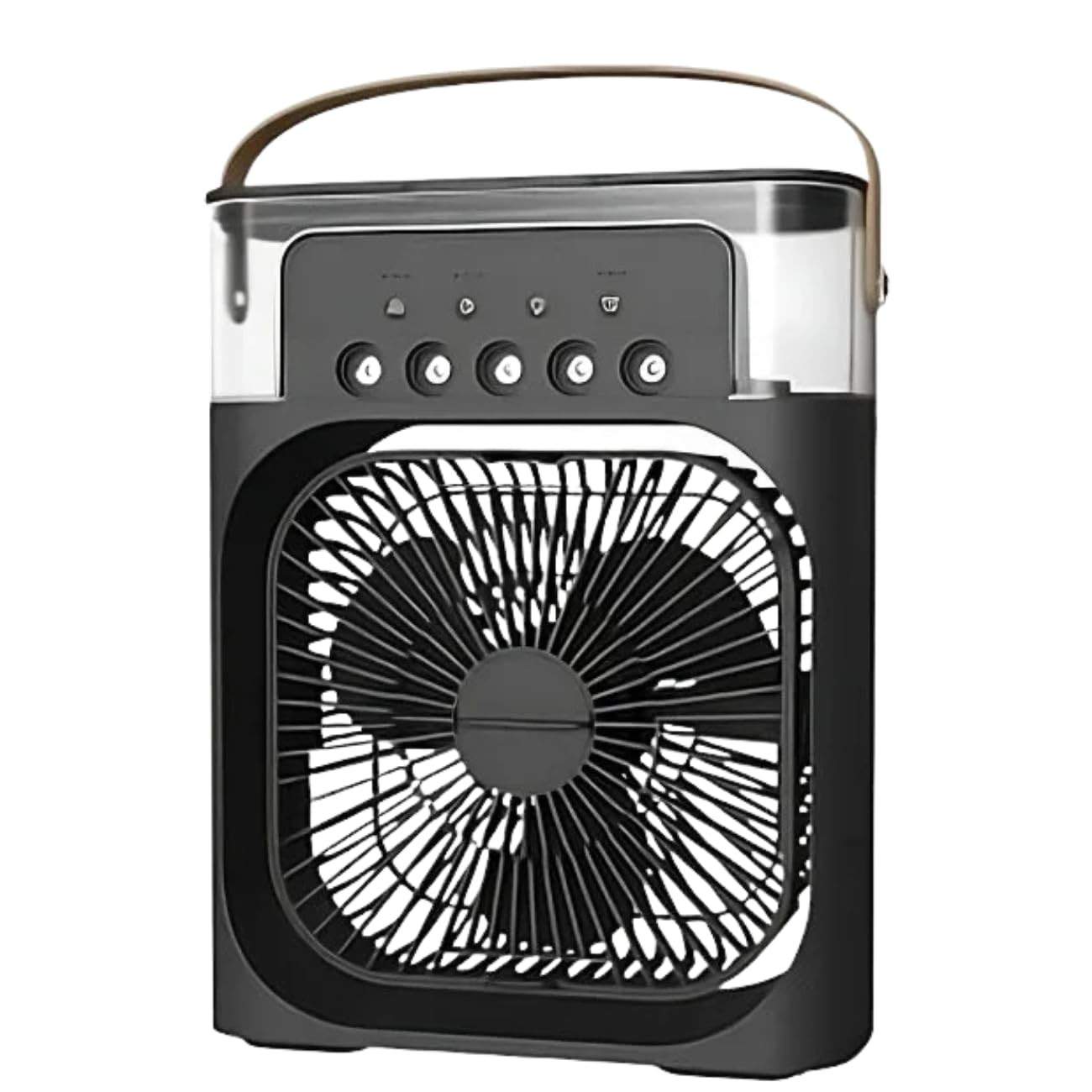 Climatizador de Ar Portátil 3 em 1 com Umidificador, Ventilador USB e Luz LED