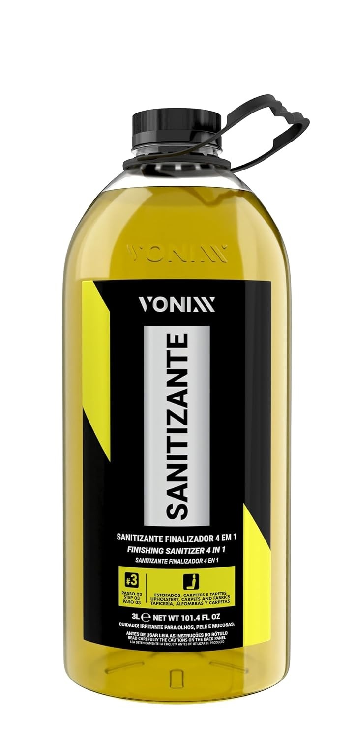 Vonixx Sanitizante 4 em 1 Finalizador 3L - Limpeza Profunda com Proteção Até 3 Meses