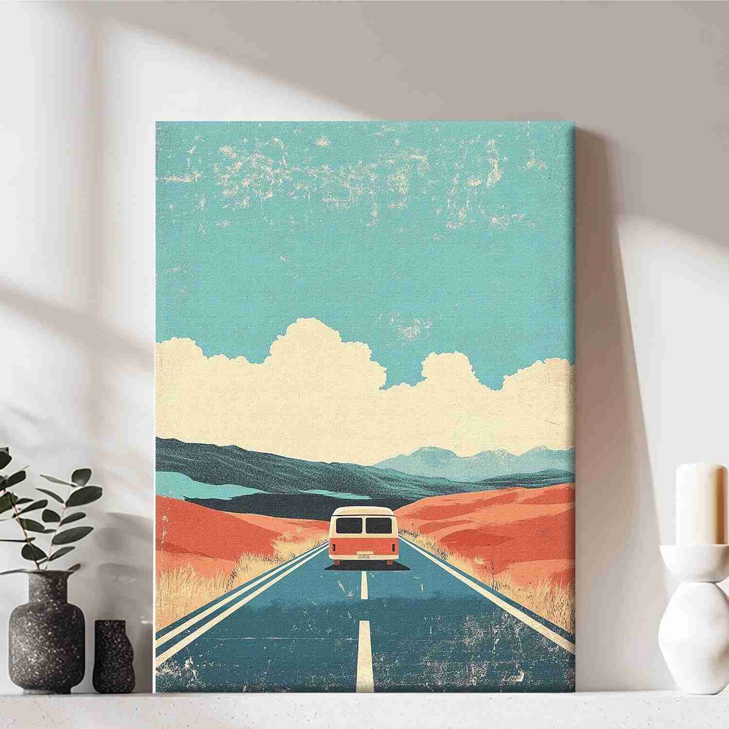 Arte de Parede em Tela Elegante - Moldurada, Pronta para Pendurar | Decoração Moderna Minimalista para Casa e Escritório