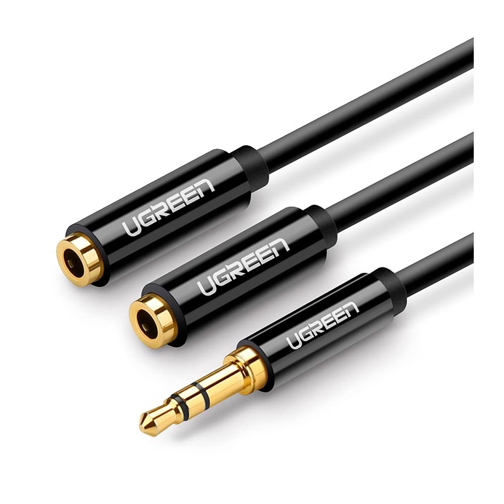 Cabo Adaptador Ugreen AV134 3.5mm: Conecte 2 Fones em 1!