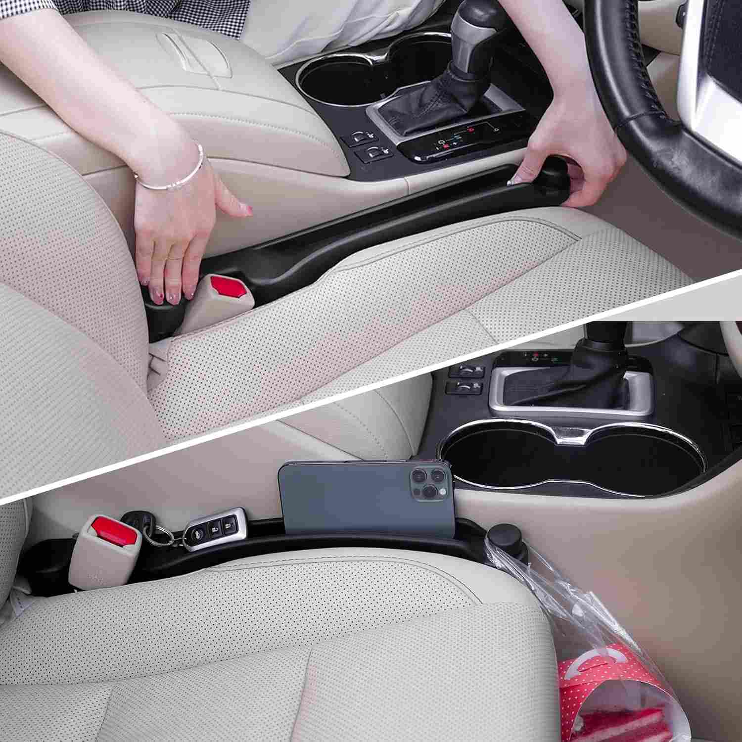 Givifive: Enchimento de Lacuna de Assento de Carro 3 em 1 - Organize e Proteja seu Interior