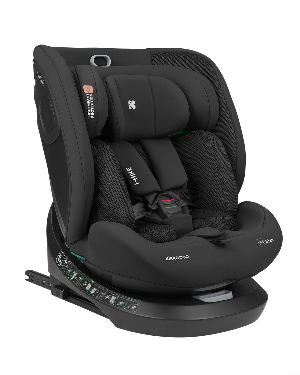 Cadeira Auto Kikka Boo i-HIKE Isofix 40-150cm Black: Segurança e Conforto em Todas as Viagens