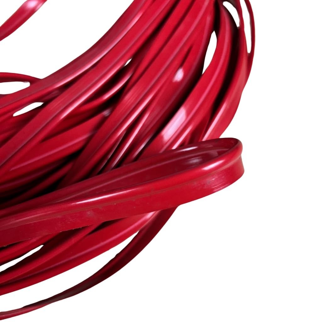 Vivo/Debrum Estofados Clássicos Automotivos - Fita de Acabamento em PVC Vermelho 15 Metros