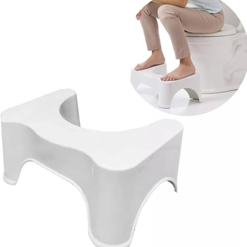 Banquinho Ergonômico para Vaso Sanitário - Apoio em Cócoras com Base Antiderrapante