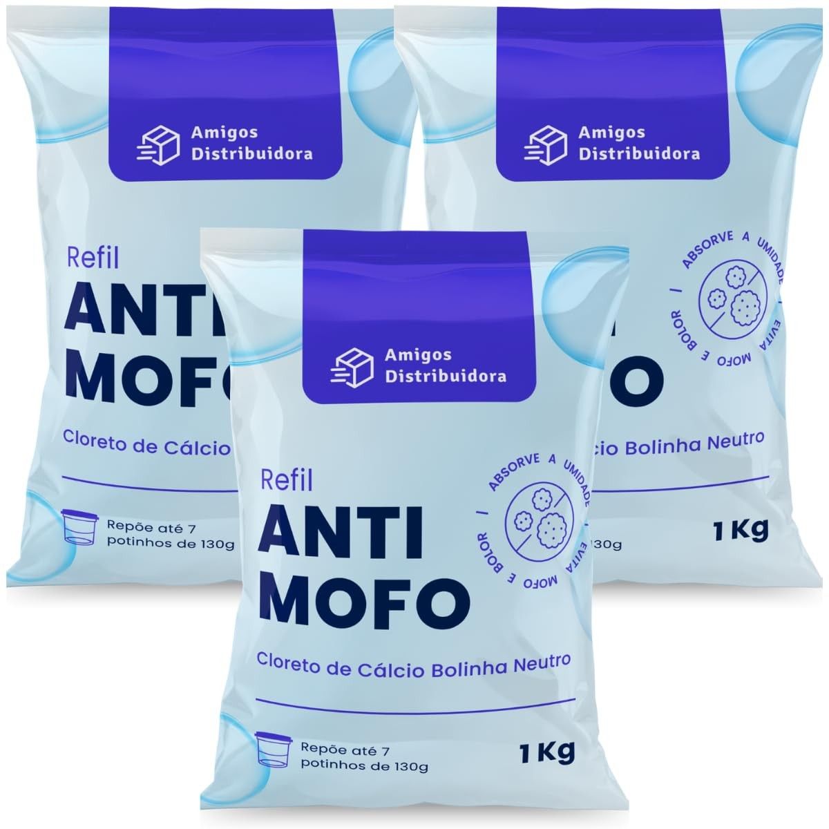 Cloreto de Cálcio Antimofo em Bolinhas 3kg - Combate ao Mofo com Eficiência