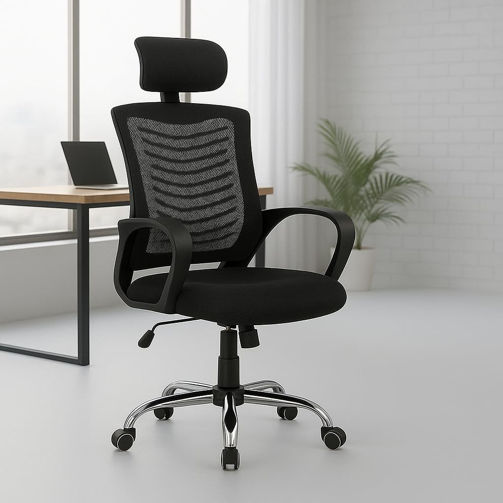 Cadeira de Escritório Ergonômica Presidente com Encosto em Malha Ventilada – Conforto e Estilo para Home Office