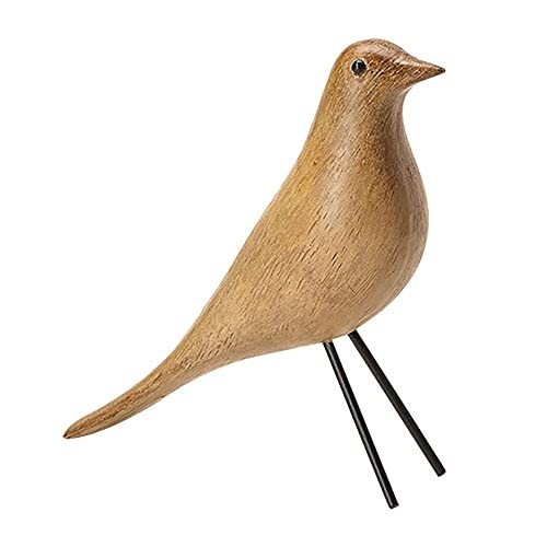 Escultura Pássaro em Poliresina - Decoração Elegante com Toque Natural