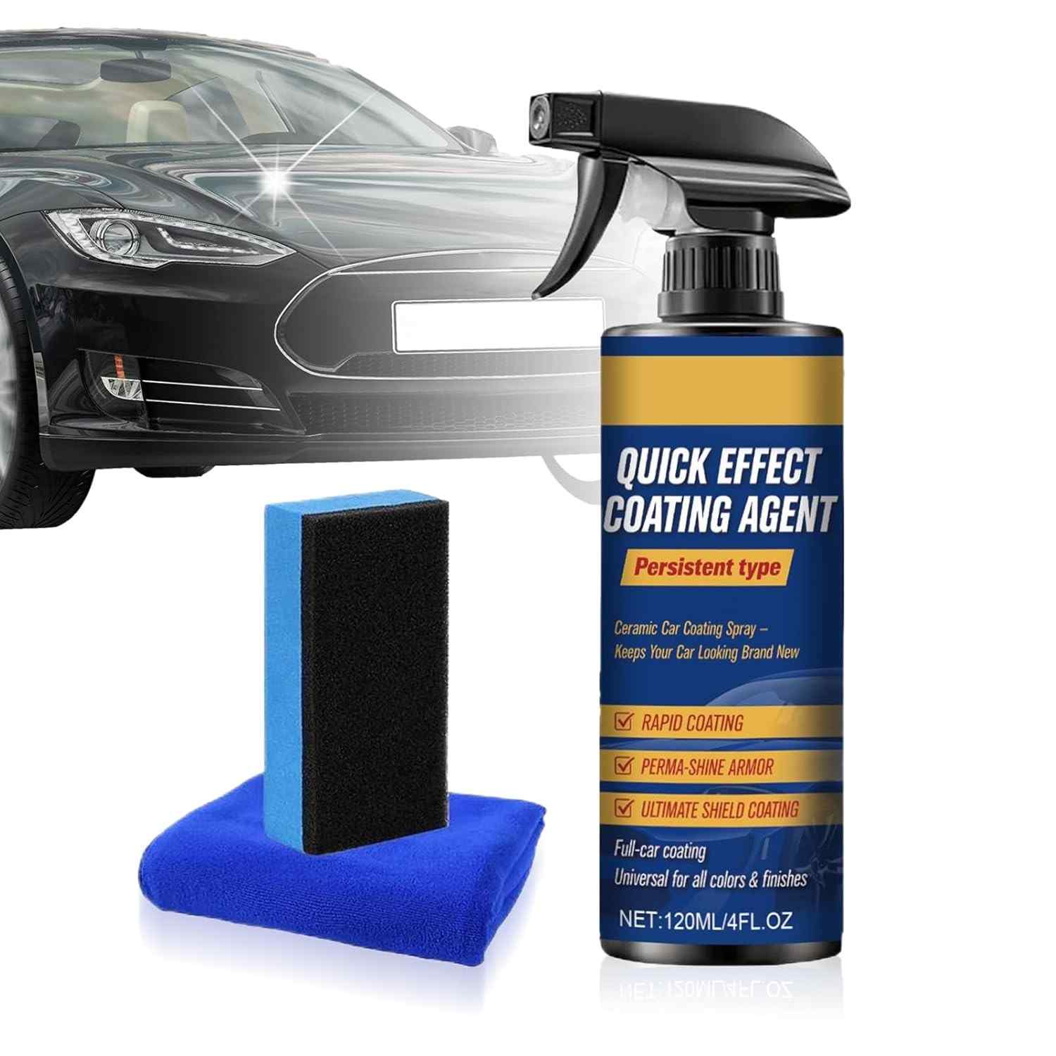 Bohany Spray Cerâmico para Carros: Brilho Intenso e Proteção Rápida em 20 Minutos | 120ml