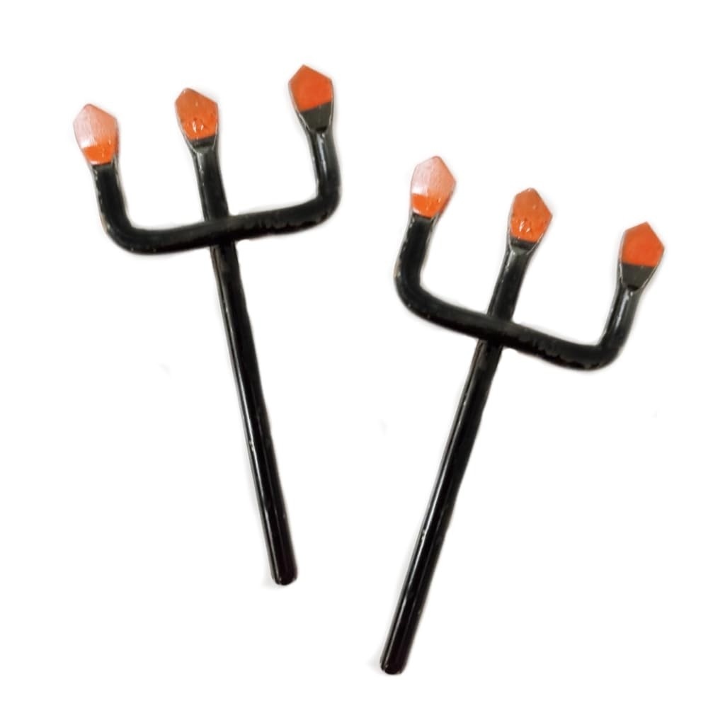 GARFO TRIDENTE DE EXU PRETO 9CM - Simbolismo e Qualidade em Um Único Produto
