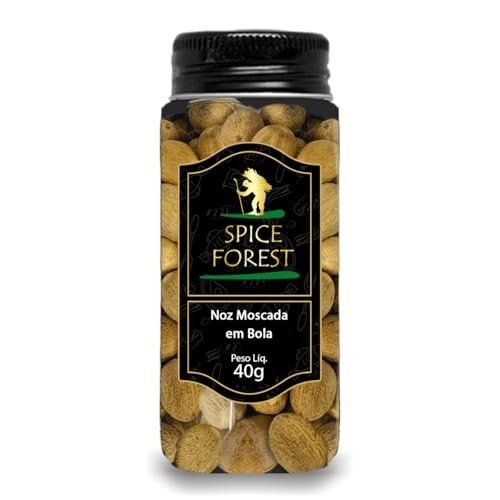 Noz Moscada Bola 40g - Linha Premium Especiaria em Frasco Vidro