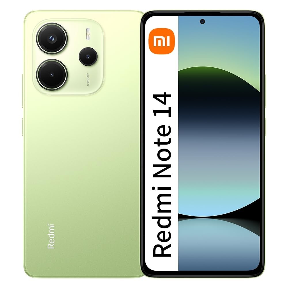 Xiaomi Redmi Note 14: Desempenho e Estilo em Verde Lime | 8GB RAM | 256GB ROM
