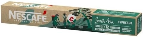 Café em Cápsula Nescafé Farmers Origins South Asia - compatível máquina Nespresso, 10 cápsulas 44g