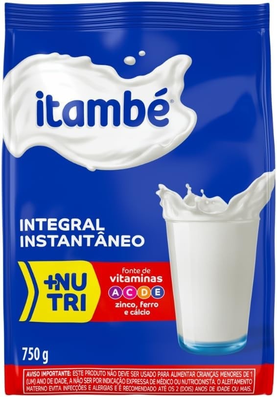Leite em pó Integral Instantâneo + Nutri Vitaminas - Itambé 750g