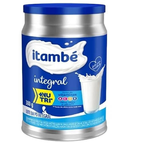 Leite em pó Integral + Nutri vitaminas Itambé - Lata 380g
