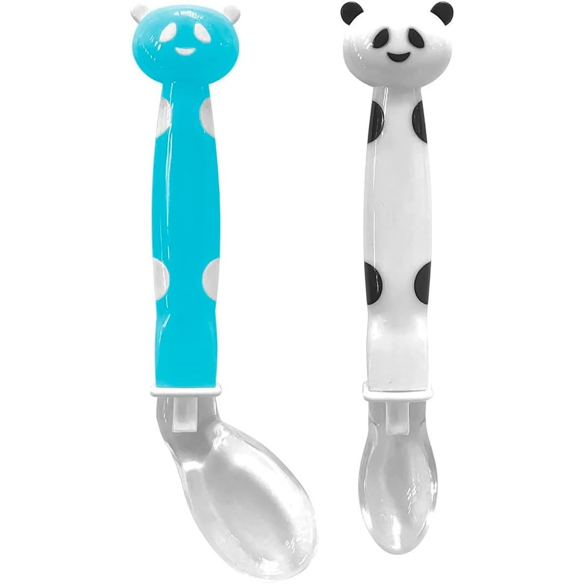 Kit Colher Pandêmica em Silicone Azul - Seguração Ergonômica e Segura para Bebês