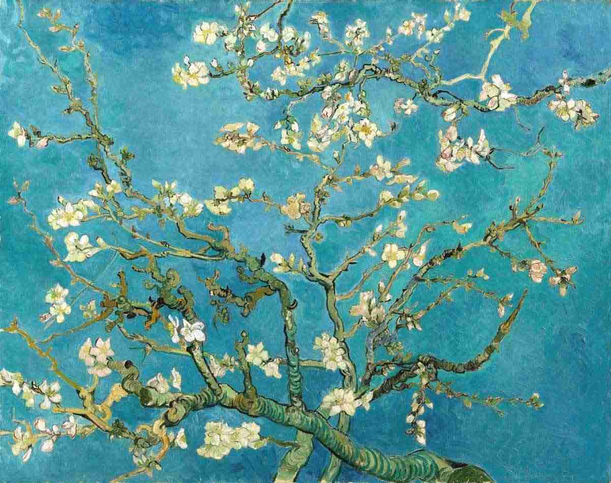 Amendoeira em Flor - Van Gogh - Tela Canvas 75x94cm - Arte de Qualidade para Decoração