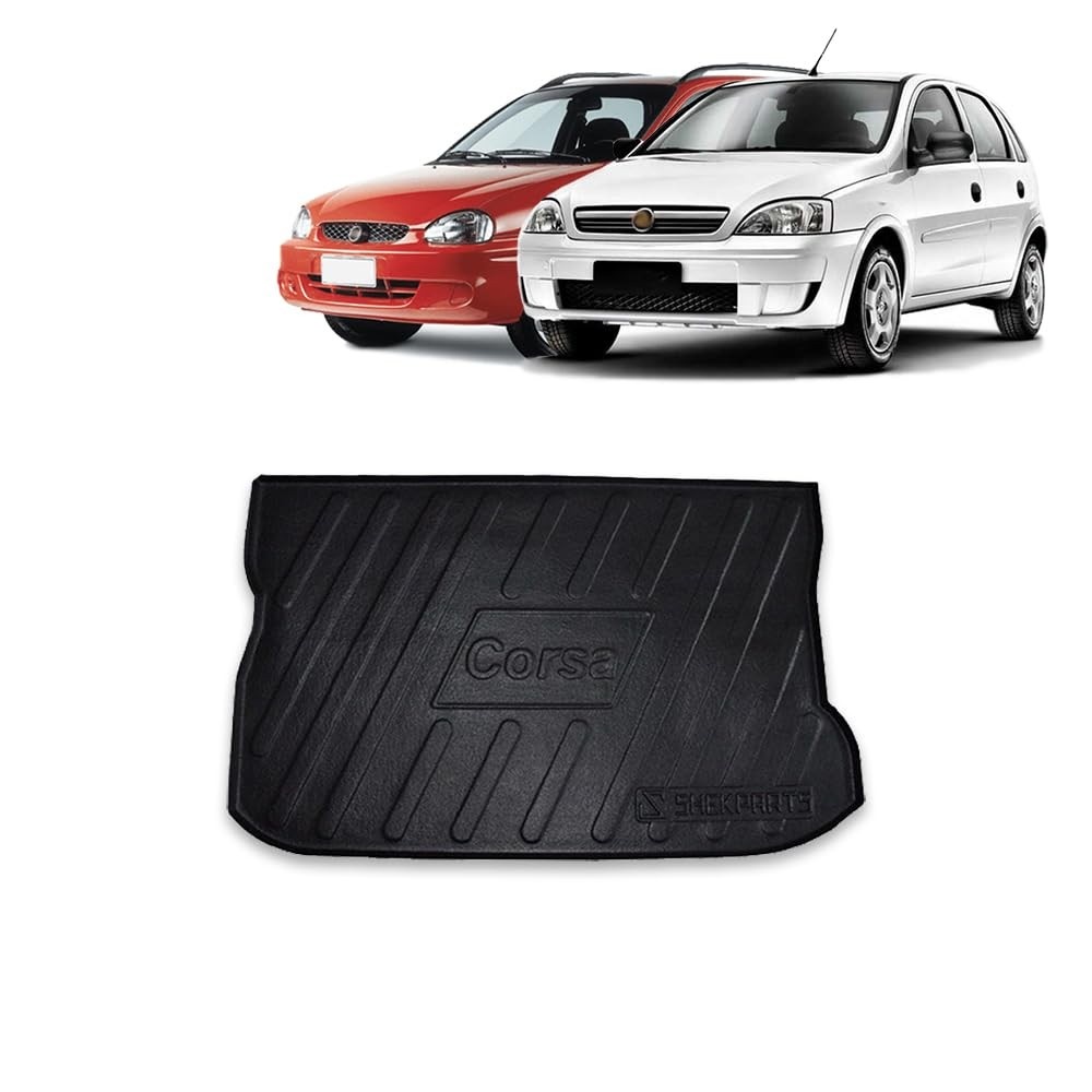 Protetor de Porta-Malas Corsa Hatch G2 (2003-2012): Proteção Premium em Relevo!