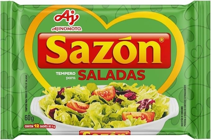 TEMPERO EM PÓ SAZÓN® PARA SALADAS 60G