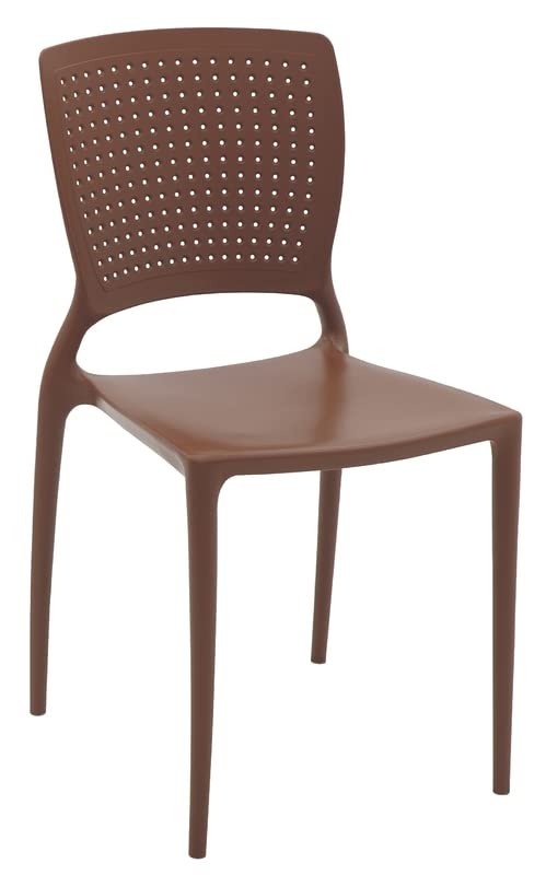 Cadeira Tramontina Safira em Polipropileno e Fibra de Vidro - Terracota | Conforto e Durabilidade para Ambientes Internos e Externos