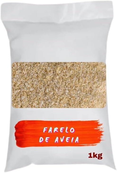 Farelo de Aveia, Grãos Naturais, Embalagem 1kg