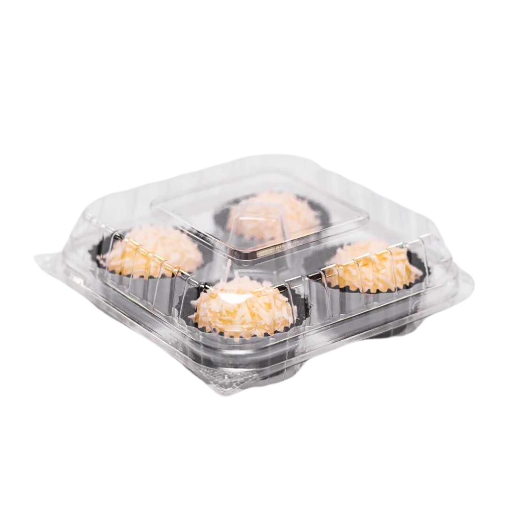 Embalagem Brigadeiro Quadrada: 4 Doces (400 Unidades)