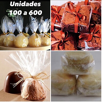 Embalagens para Brownie e Bem-Casado 15x15 – KIT com 100 a 600 Unidades
