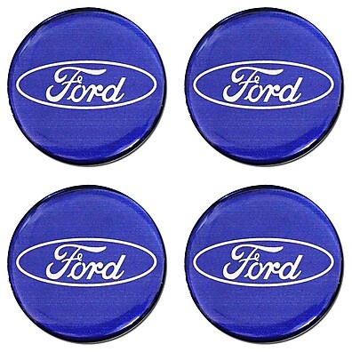 Emblema Calota Ford O Estradão: Azul Claro 48mm