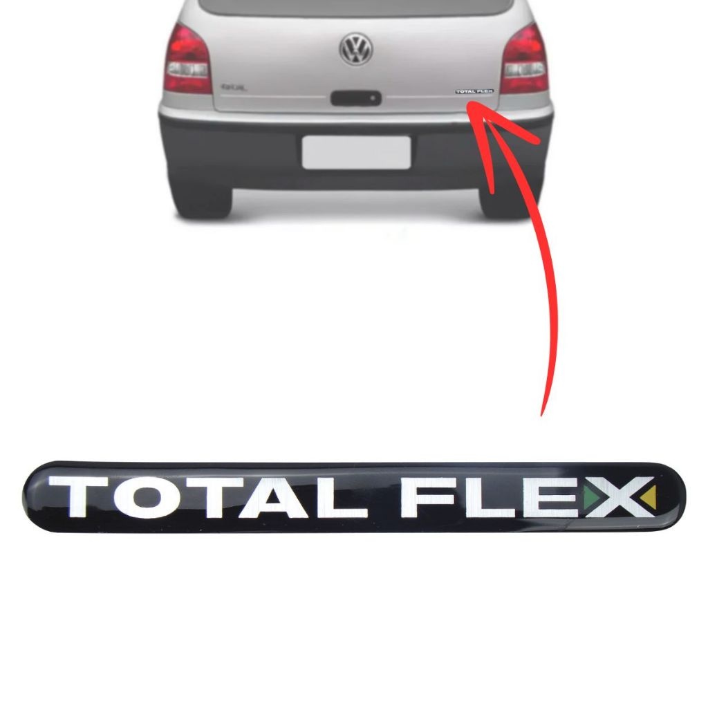 Emblema Fox/Polo/Golf: Resinado Total Flex!