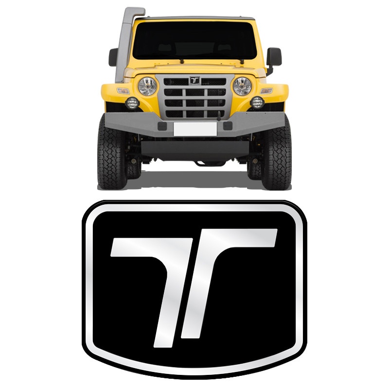 Emblema Troller: Adesivo Frontal Preto Resinado (2009-2019)
