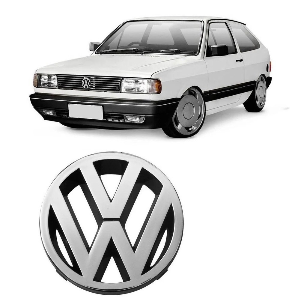Emblema VW Grade Cromado para Gol, Voyage e Saveiro – 1991 a 1998