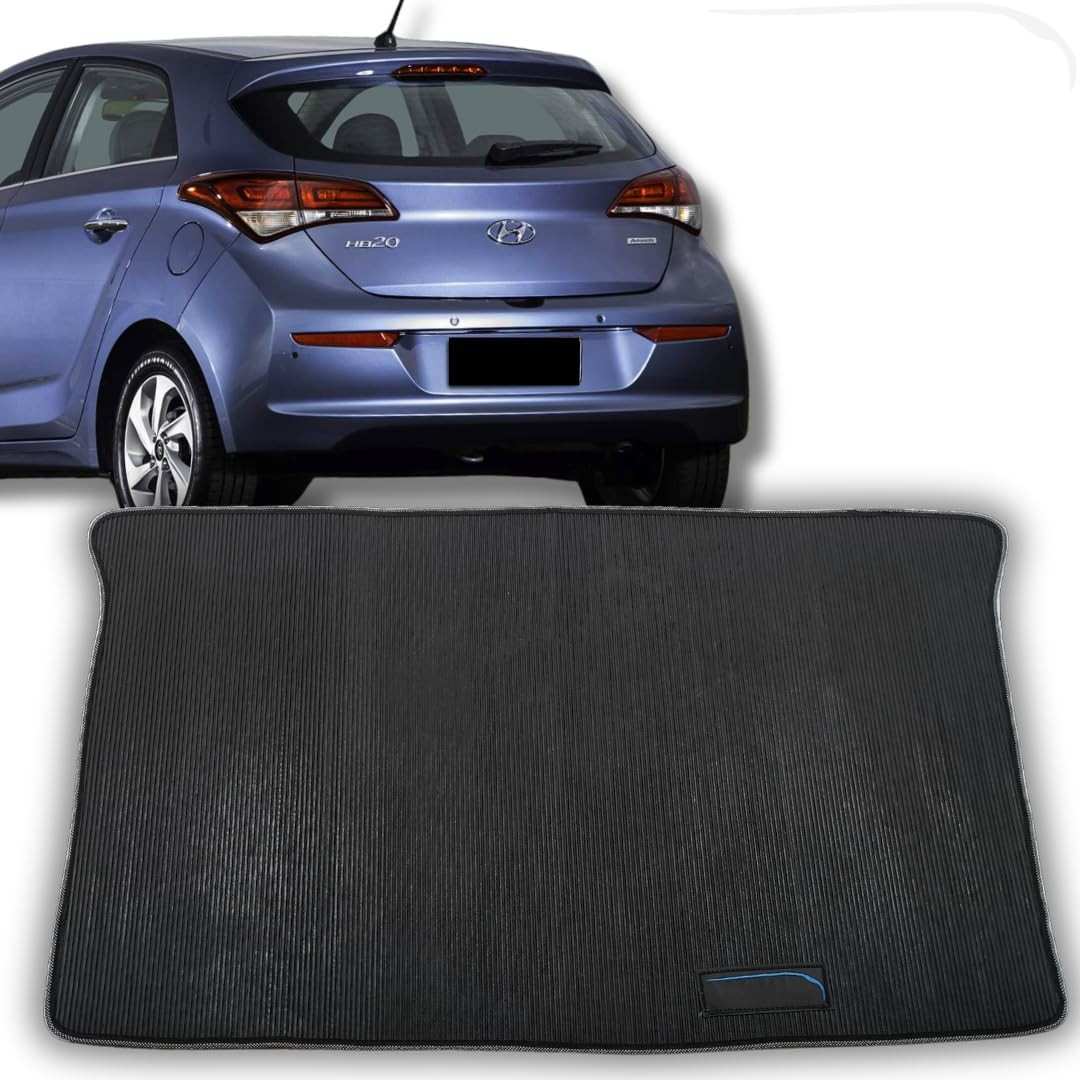 Tapete Porta Malas Emborrachado HB20 Hatch 2012-2025 | Proteção e Estilo Lanzi