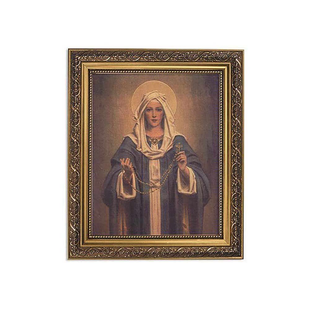 Arte Inspiradora emoldurada Nossa Senhora do Rosário - Christian Brands