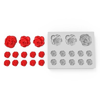 Forma de Silicone Rosas – Crie Mini Sabonetes que Encantam