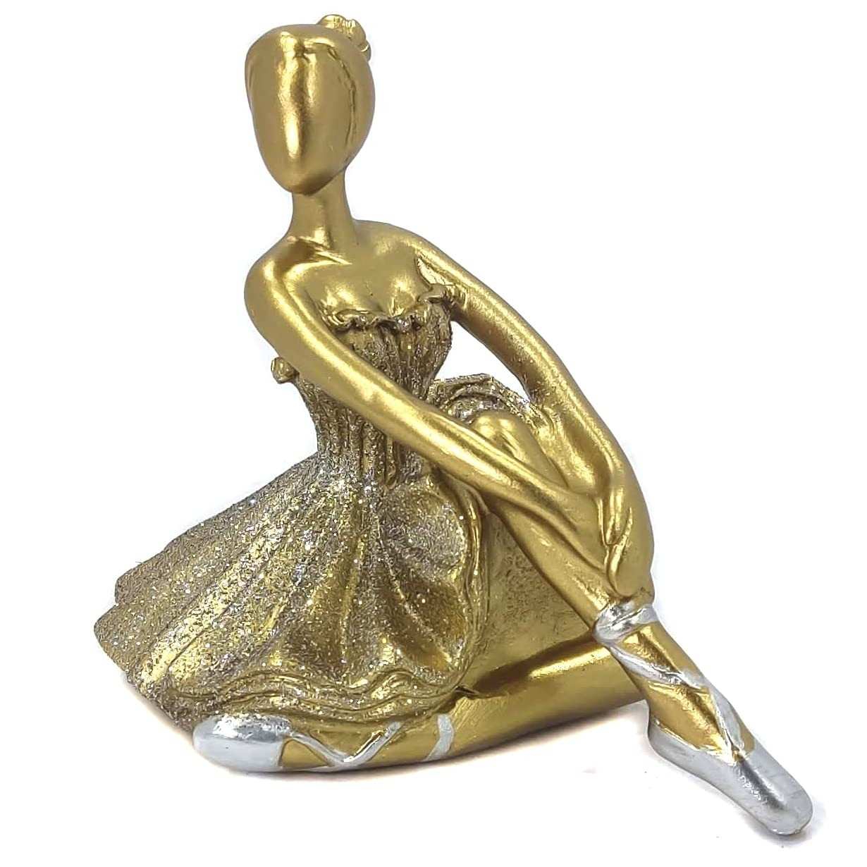 Bailarina Decorativa em Resina - BLN12 - Encanto e Elegância para Sua Casa