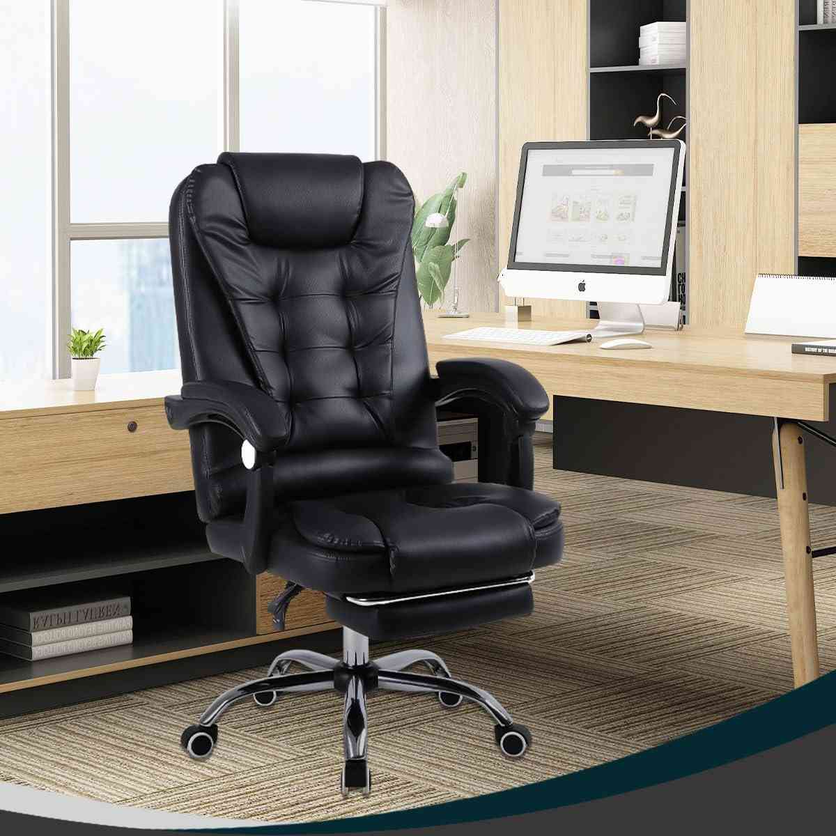 Cadeira Presidente Ergonômica com Apoio para Pés e Encosto Ajustável - Conforto Premium para Home Office