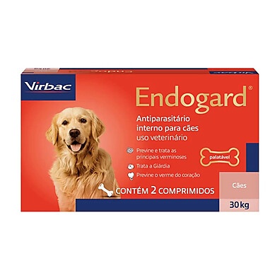 Endogard Virbac 30kg: Vermífugo Completo para Cães
