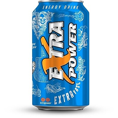 Energético Extra Power Mango 473 ml: 6 Latas com Sabor Tropical
